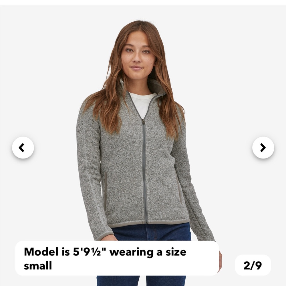 Patagonia women’s better sweater full zip